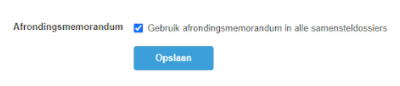 Afrondingsmemorandum
