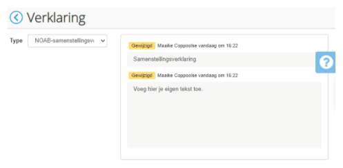 Samenstelverklaring